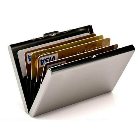 latest stainless steel rfid blocking credit card holder|rfd protective credit card holder.